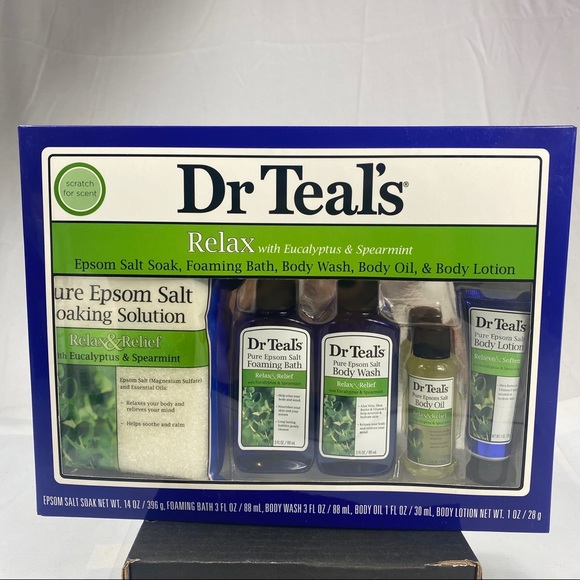 Dr Teal's Eucalyptus Epsom Salt Body Gift Set NEW